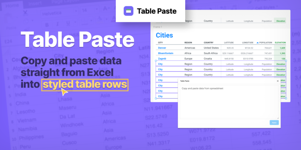 Table Paste -Figma Plugins 2020
