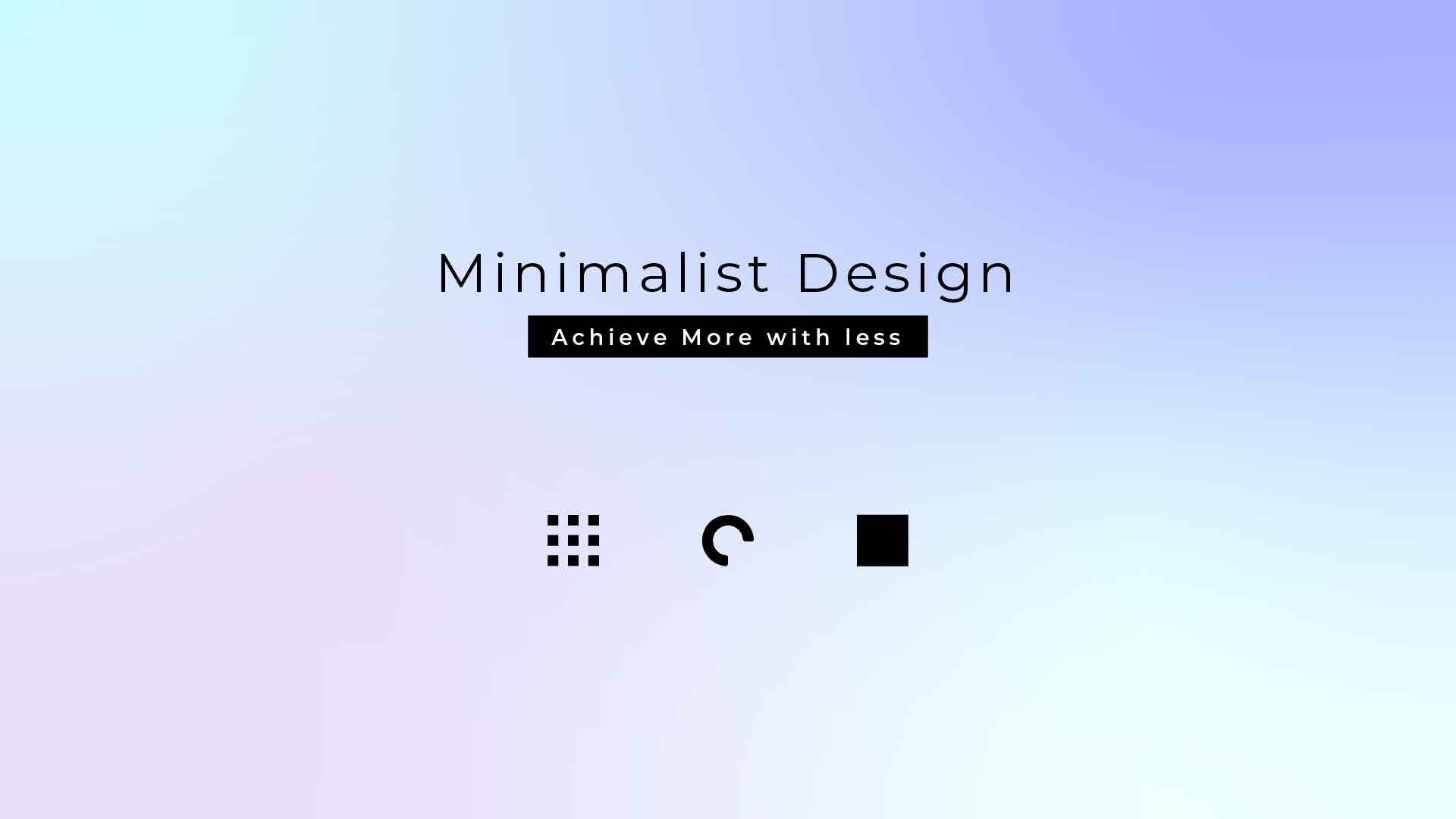 minimalist design