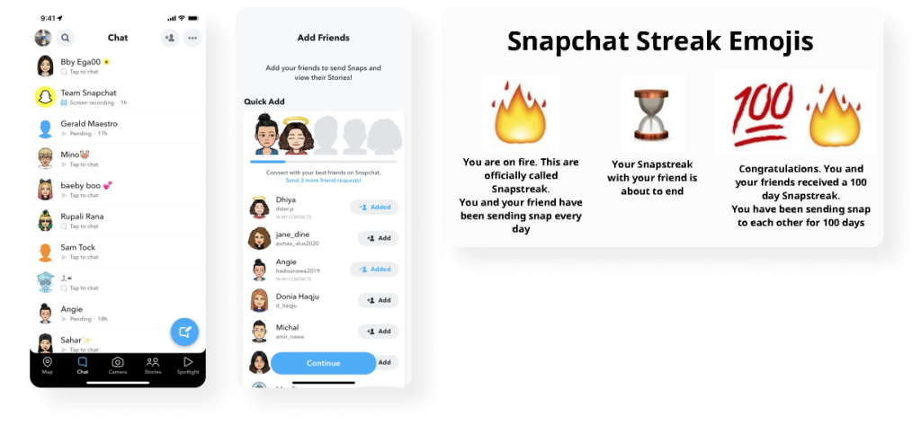 Snapchat Interface
