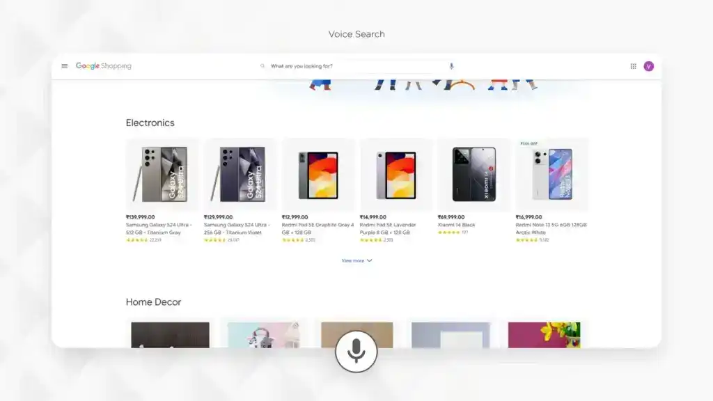 Voice Search - e-commerce design trends