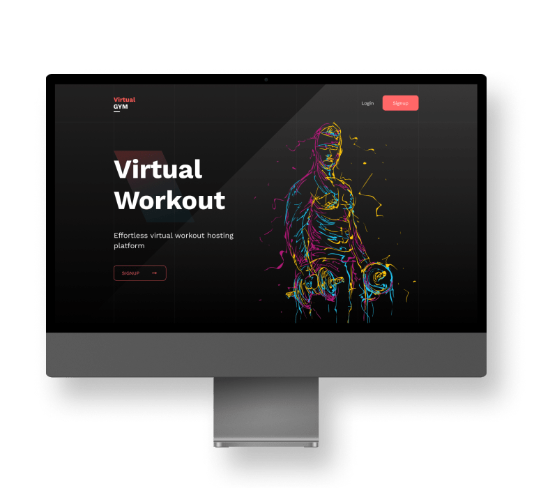 Virtual Gym App Image