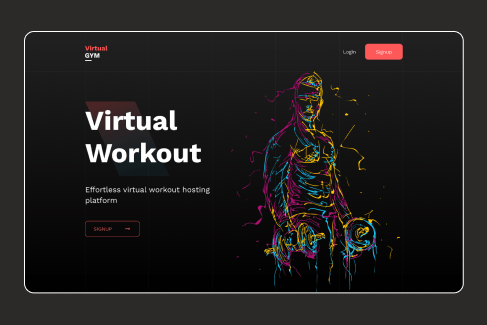 Virtual Gym App Screen