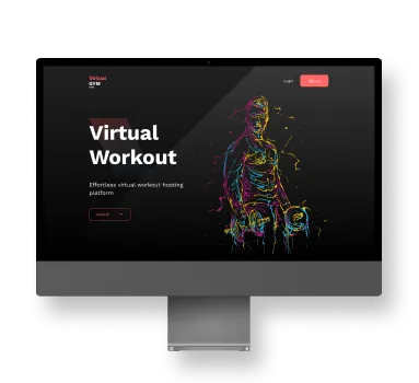 Virtual Gym App UI Design