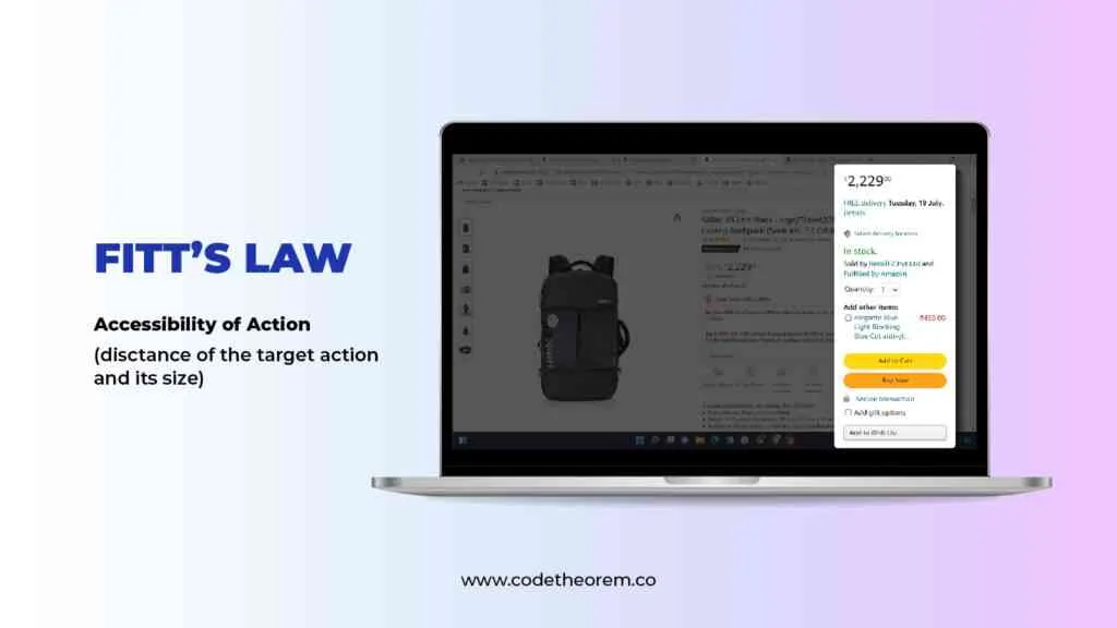 Laws of UX: 6 Essential UX Laws With Practical Examples 2 Fitt's Law