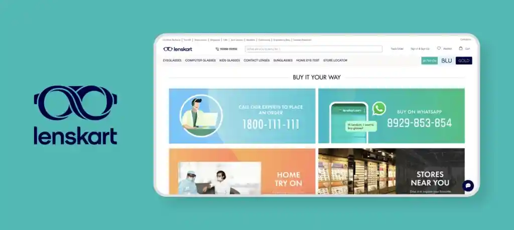 15 Ecommerce UX Best Practices for 2023 4 Lenskart - customer service