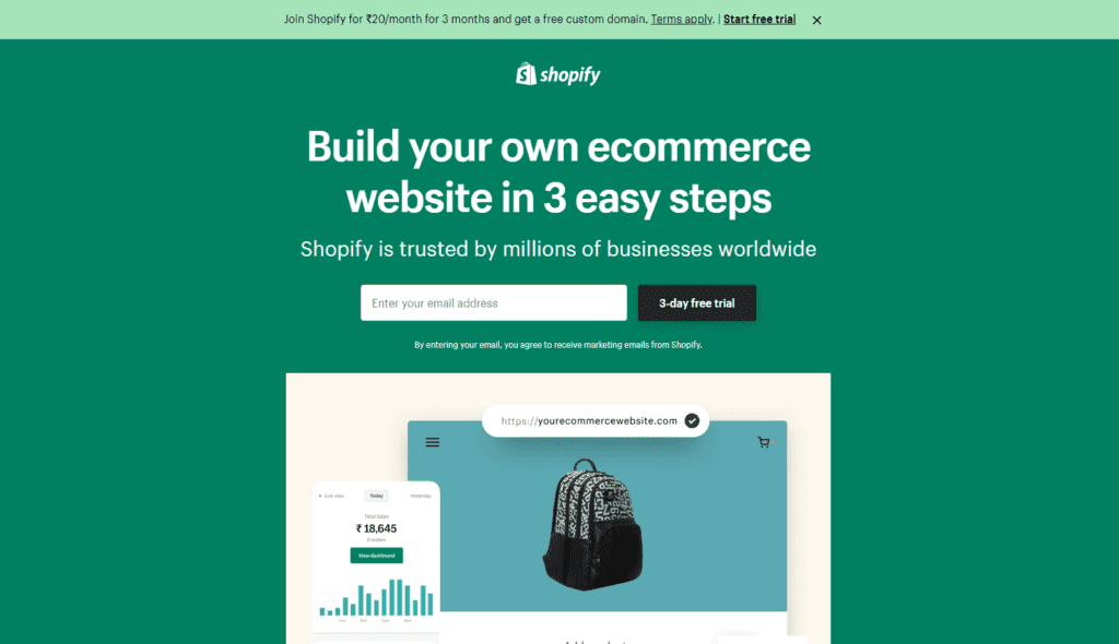Shopify Landing Page