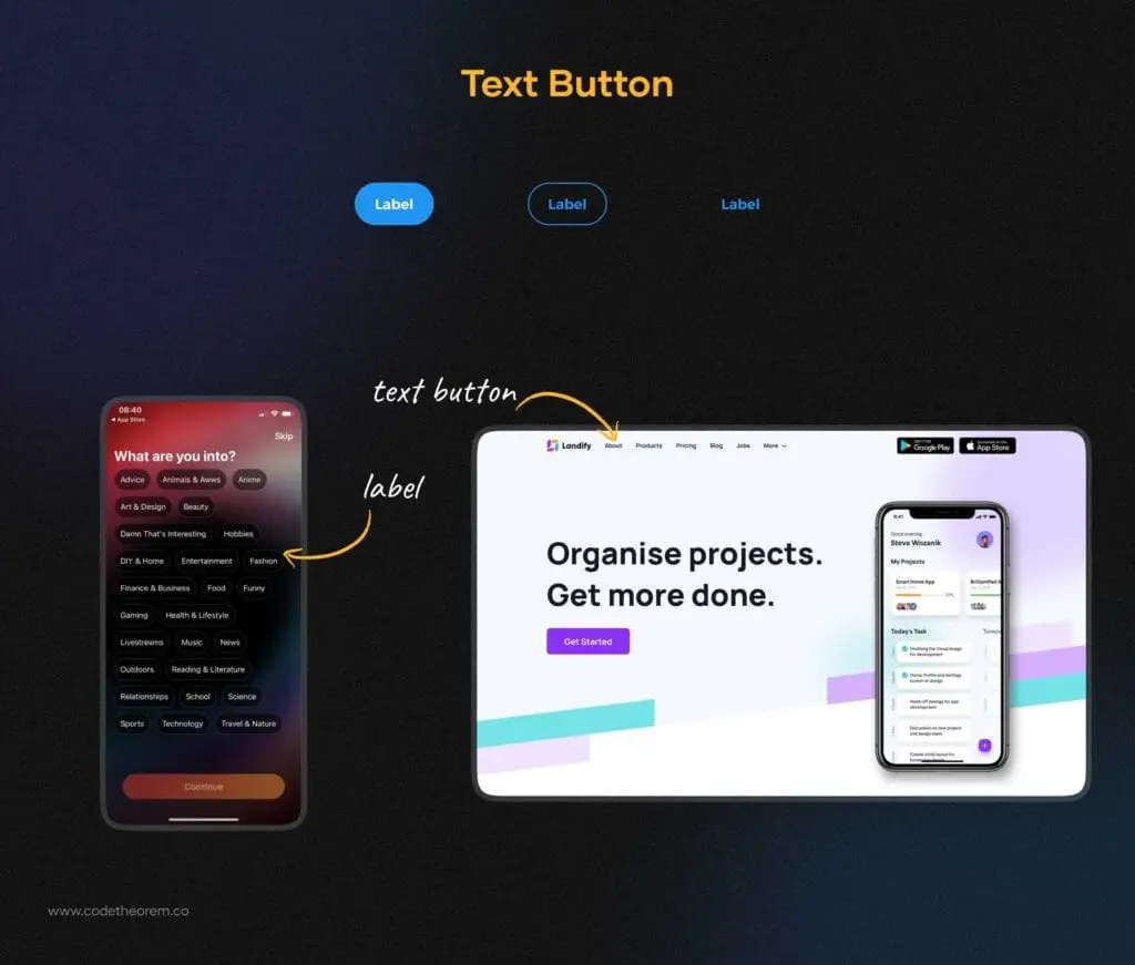 Text Button - UI Button