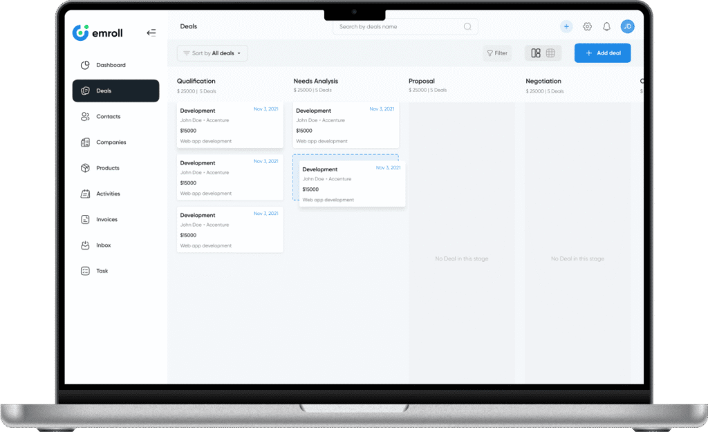 CRM Platform UI/UX Design & Development | Code Theorem