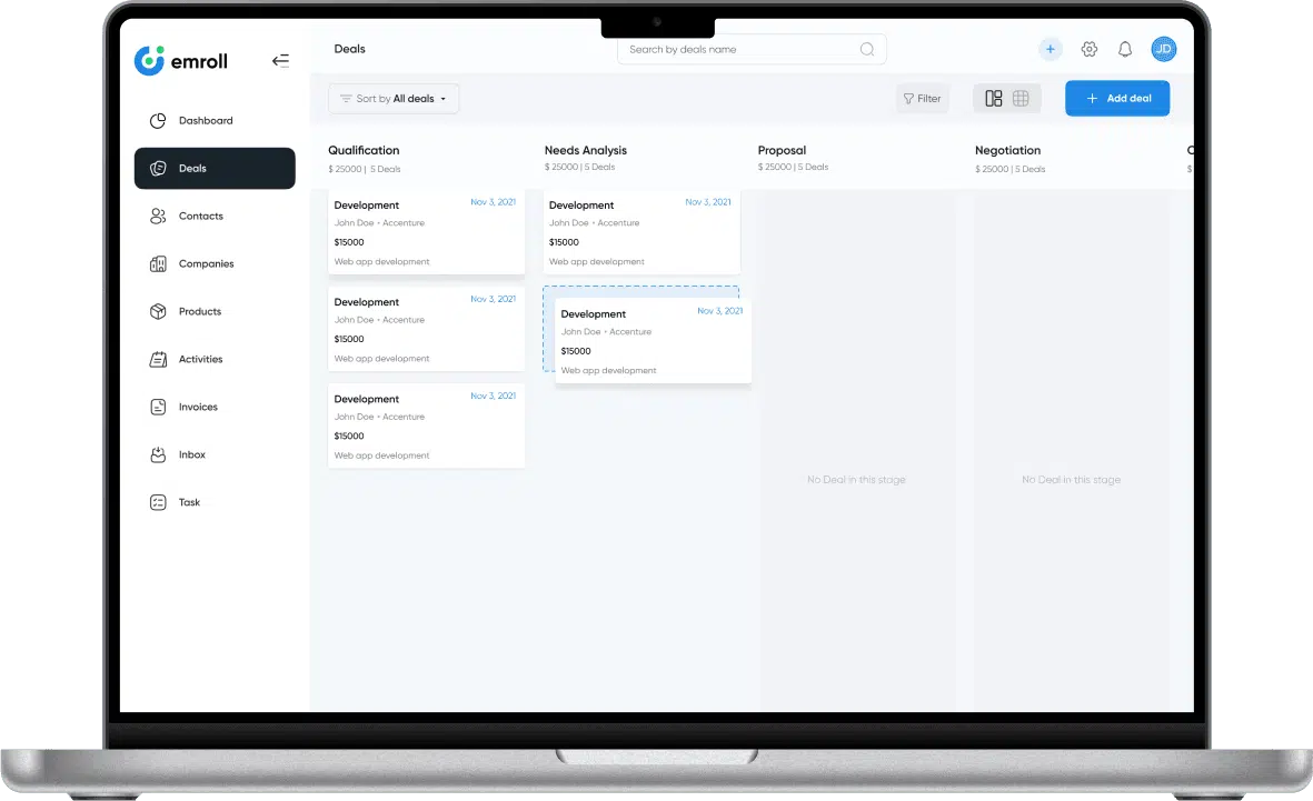 emroll crm case study