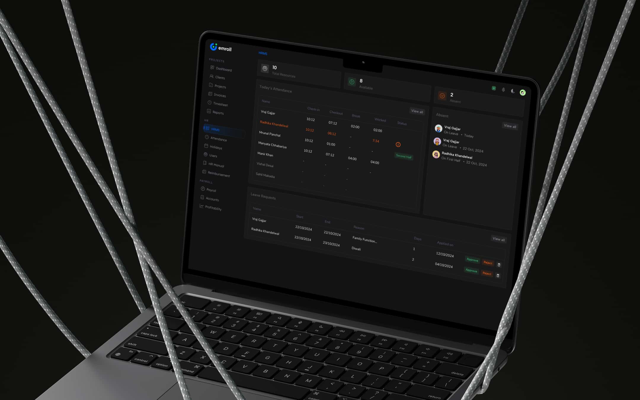 emroll hrms challanges