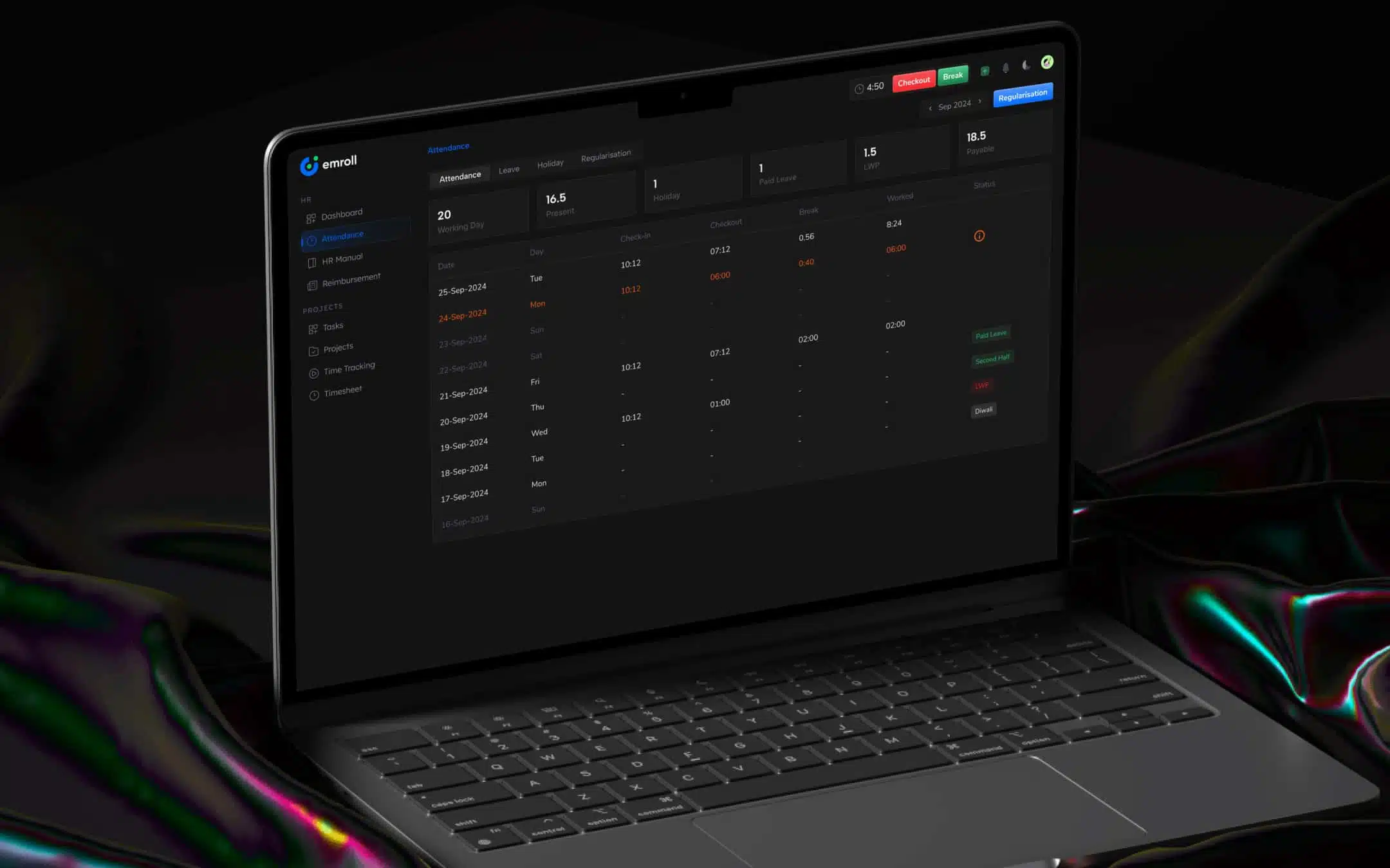 emroll hrms solution